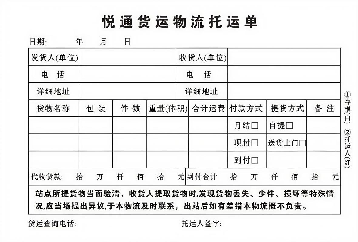 貨運2表